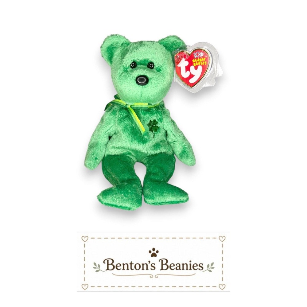 Dublin the Bear TY Beanie Baby | Mint Heart & Tush Tag